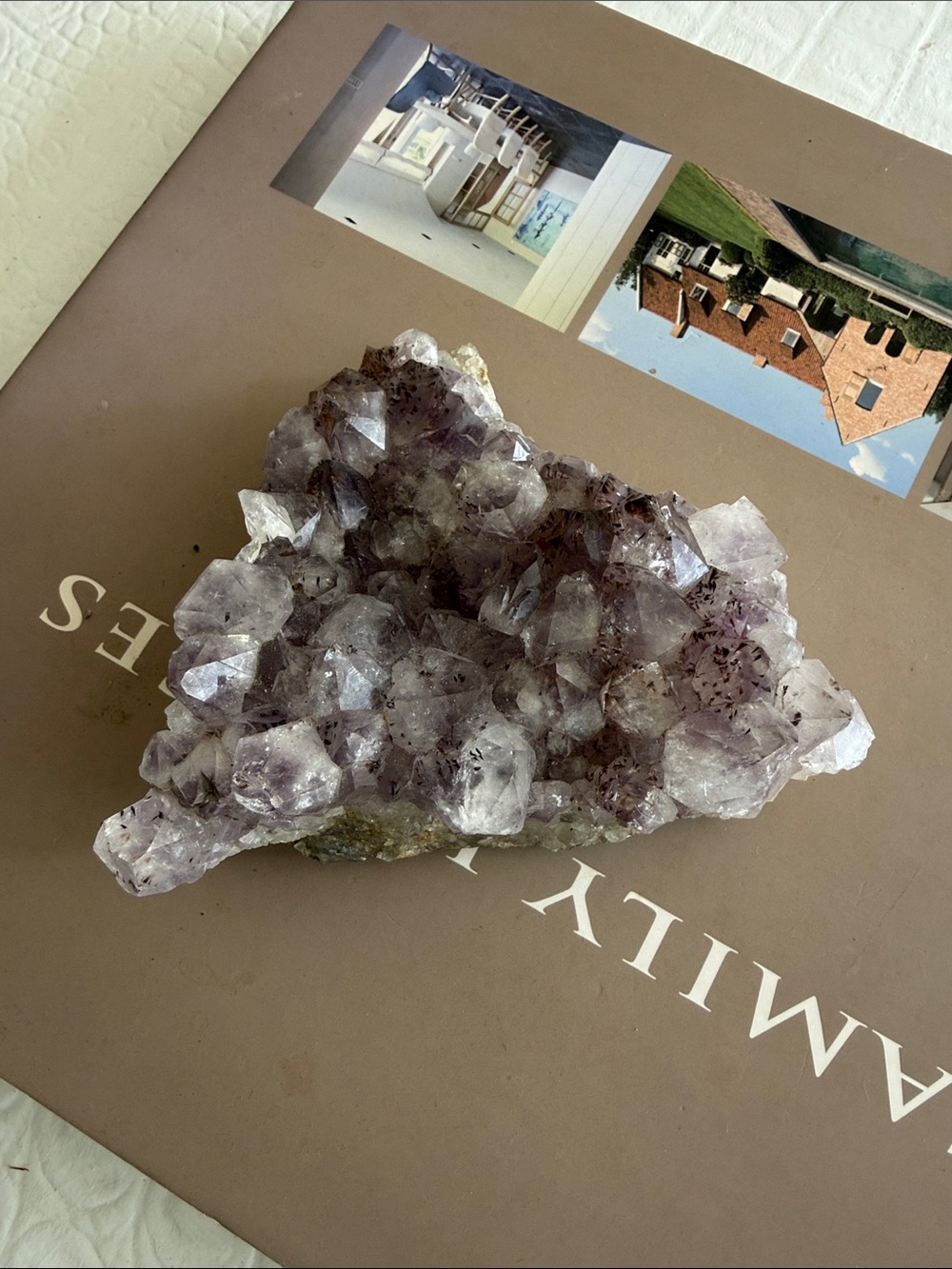 Amethyst Cluster Crystal - Light Purple Geode
